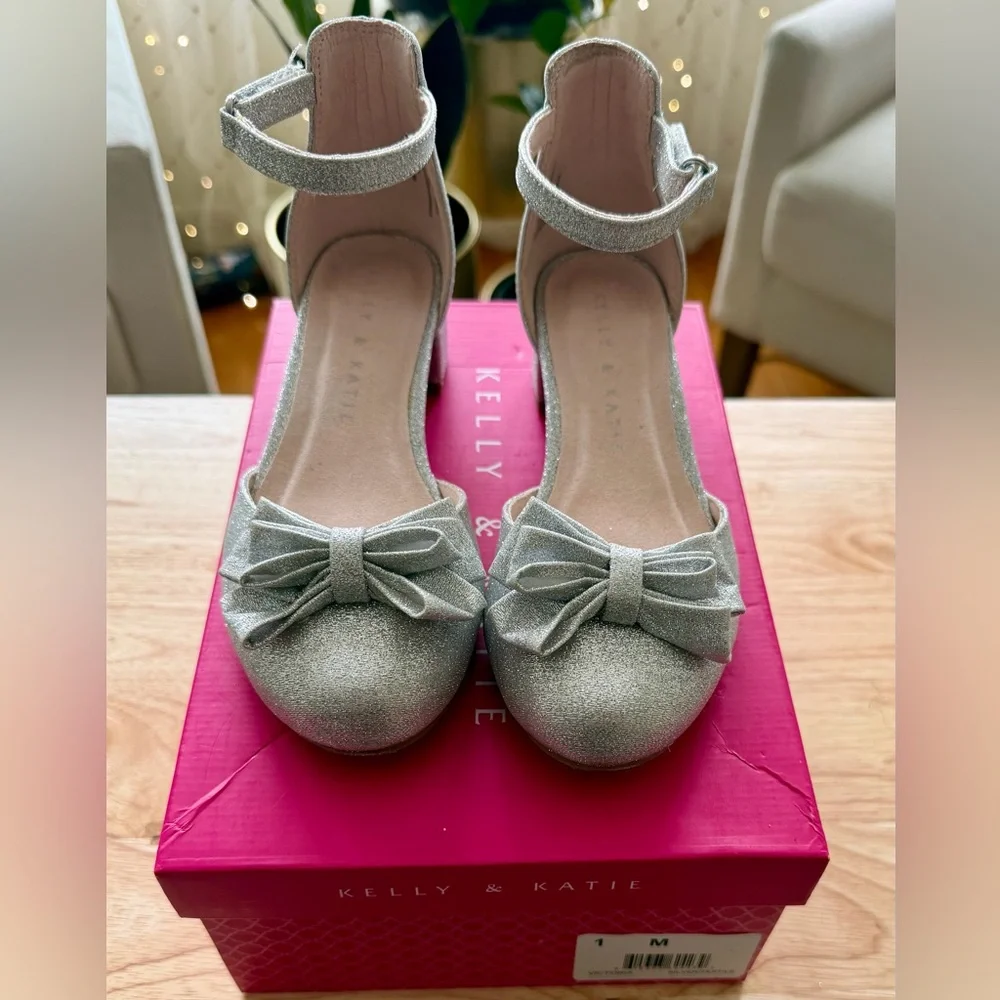 Kelly & Katie Silver Kids Dress Shoes